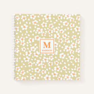 Blumen-Monogramm-Notizbuch-Journal Notizbuch