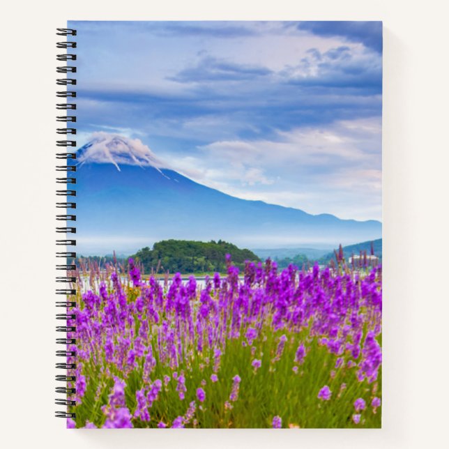 Blumen | Mount Fugi Japan Notizbuch (Vorderseite)