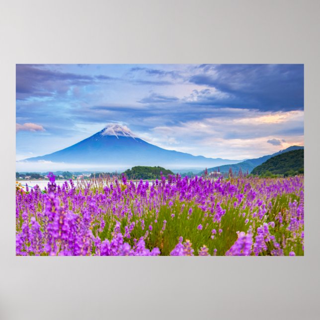 Blumen | Mount Fugi Japan Poster (Vorne)