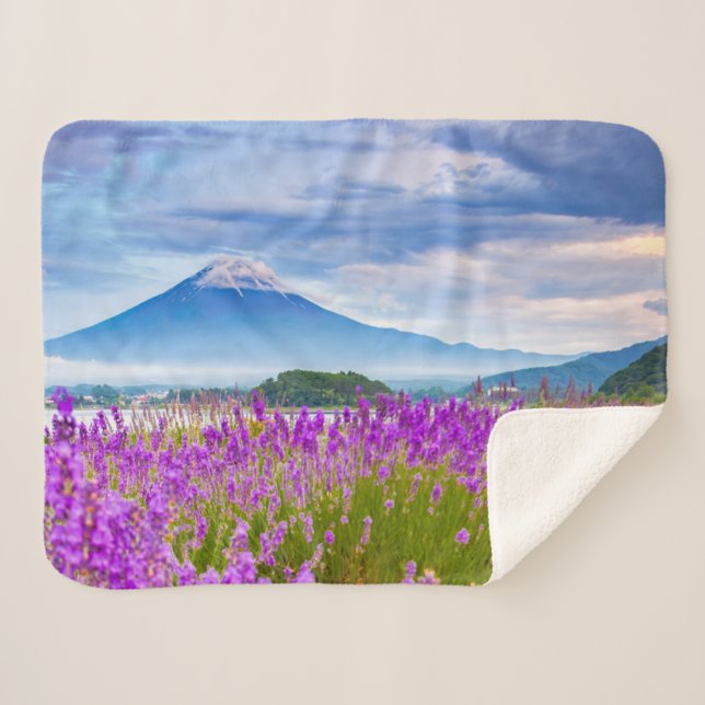 Blumen | Mount Fugi Japan Sherpadecke (Vorderseite (Horizontal))