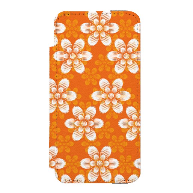 Blumen-Muster Incipio iPhone Geldbeutel-Hülle (Folio Vorderseite)