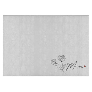 Blumen-Mutter-Kunst – Geschenkideen zum Muttertag Schneidebrett