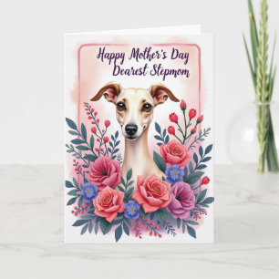 Blumen Muttertag Sighthound Karte