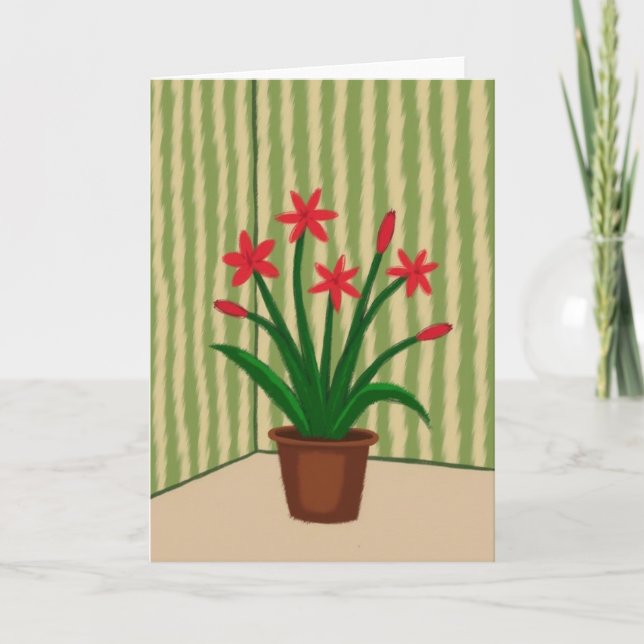 Blumen-Muttertagspflanzenkarte Karte (Vorderseite)