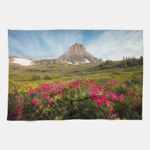 Blumen   Nationalpark des Gletschers von Montana Geschirrtuch
