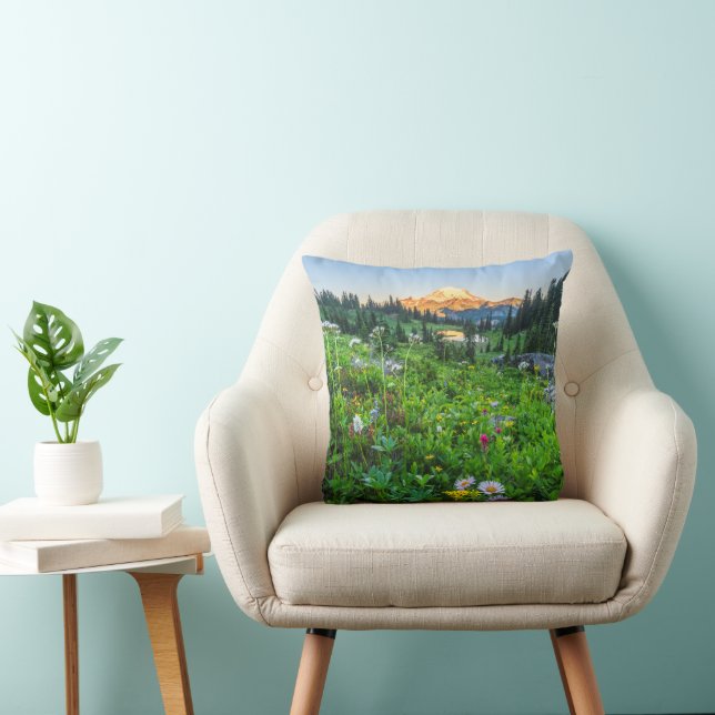 Blumen | Nationalpark Rainier Kissen (Stuhl )