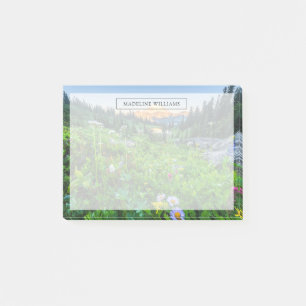 Blumen   Nationalpark Rainier Post-it Klebezettel