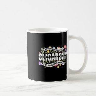 Blumen nicht mein Präsident kämpft und widersetzt Kaffeetasse