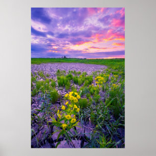 Blumen North Dakota Red River Valley Poster