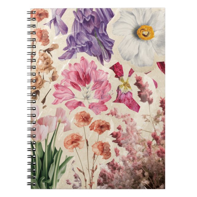 Blumen Notizbuch Notizblock (Vorderseite)