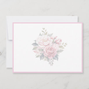 Blumen-Notizkarte Mitteilungskarte