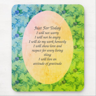 Blumen nur für heute inspirierend mousepad