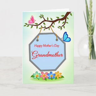 Blumen-Oma-Tag-Karte Karte