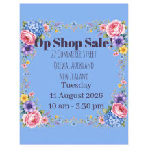 Blumen-Op-Shop-Flugblatt