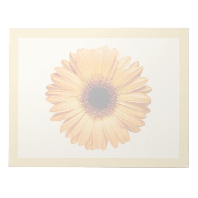 Blumen | Orange Gerbera Notizblock (Vorderseite)