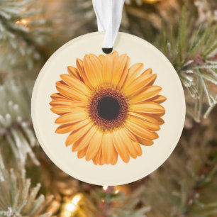 Blumen   Orange Gerbera Ornament