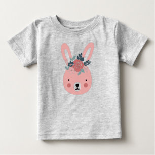 Blumen-Osterhase-Kaninchen Baby T-shirt