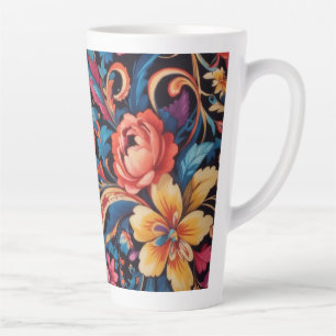 Blumen- & Paisley-Muster Milchtasse