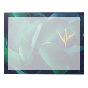 Blumen Paradiesvogel Notizblock