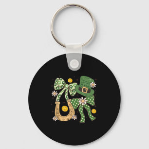 Blumen-Patricks Kokette, Retro-Shamrock Lustiges G Schlüsselanhänger