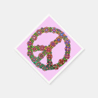 Blumen Peace Sign Symbol Bloral Hübsch