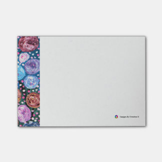 Blumen-Pop Post-it Klebezettel