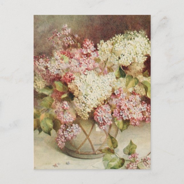 Blumen Postkarte (Vorderseite)