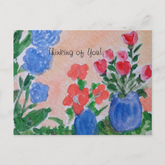 blumen. postkarte