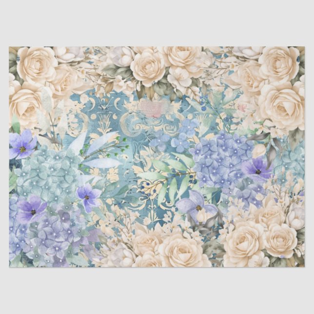 Blumen-Potpourri-Decoupage Seidenpapier (Vorderseite)