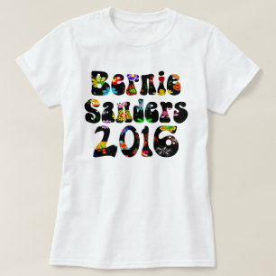 Blumen-Power-Bernie-Sandpapierschleifmaschinen T-Shirt