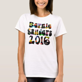 Blumen-Power-Bernie-Sandpapierschleifmaschinen T-Shirt