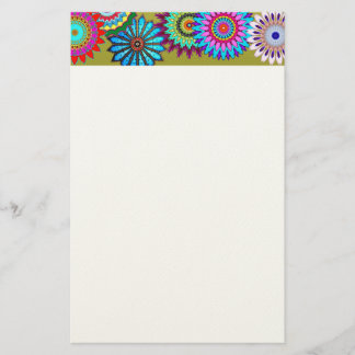 Blumen-Power-Briefpapier Briefpapier