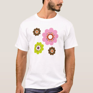 Blumen-Power-Mädchen-T-Shirt T-Shirt