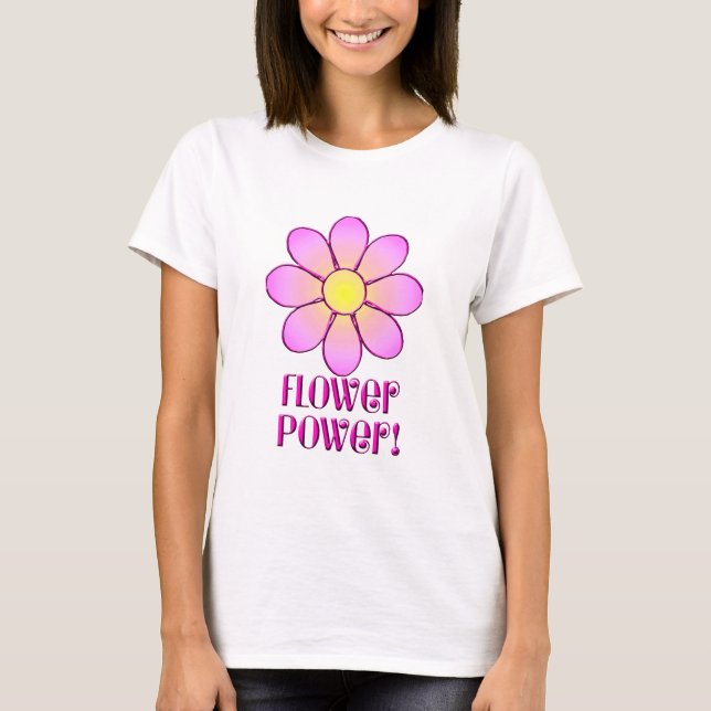Blumen-Power T-Shirt (Vorderseite)