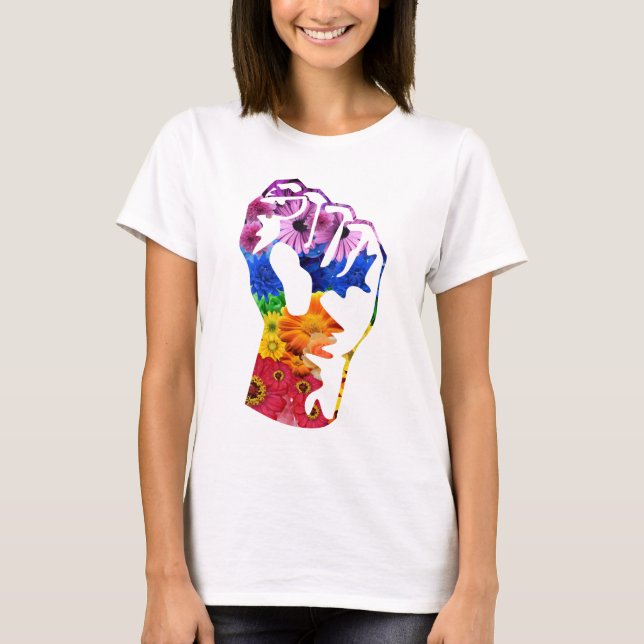 Blumen-Power T-Shirt (Vorderseite)
