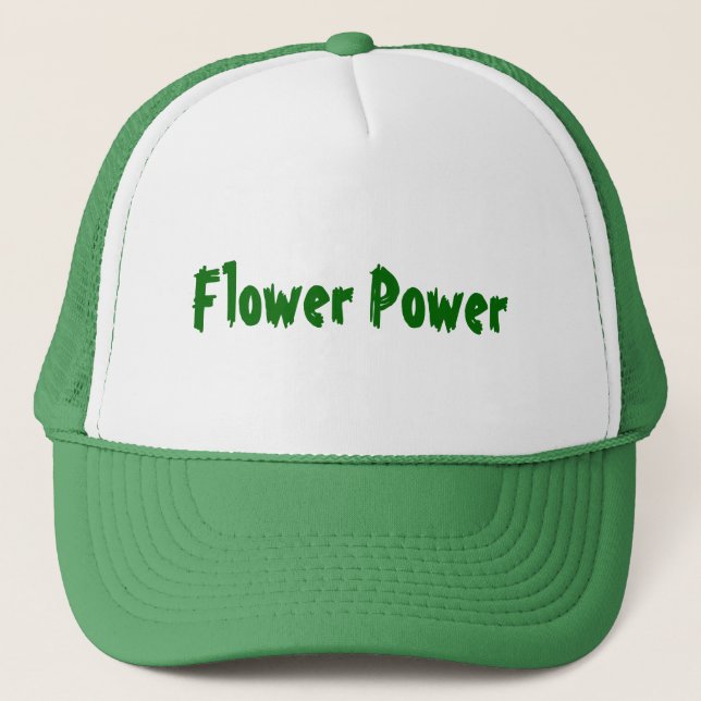 Blumen-Power Truckerkappe (Vorderseite)