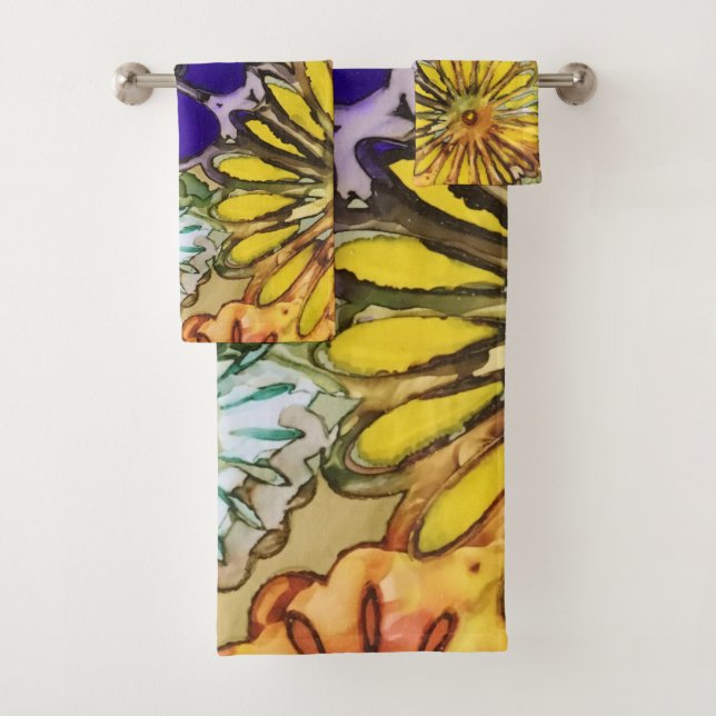 Blumen-Powerbadtuch-Set Badhandtuch Set (Insitu)