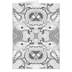 Blumen-Quadrat-Gekritzel