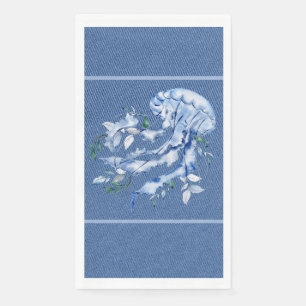 Blumen-Quallen-Papier-Gästetücher Serviette