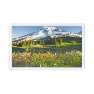 Blumen   Rainier-Wildblumen Acryl Tablett