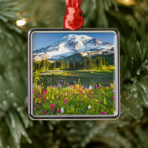 Blumen Rainier-Wildblumen Ornament Aus Metall
