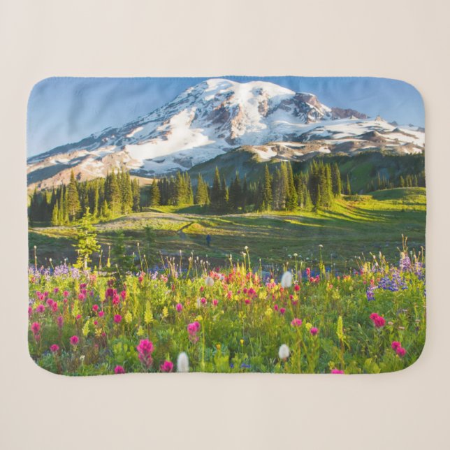 Blumen | Rainier-Wildblumen Sherpadecke (Vorderseite (Horizontal))