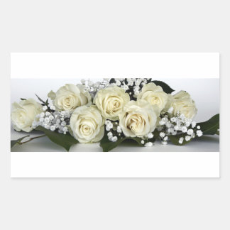 Blumen rechteckiger aufkleber