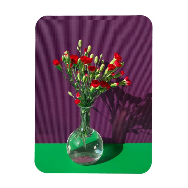 Blumen | Red Caranet Bouquet Magnet (Vertikal)