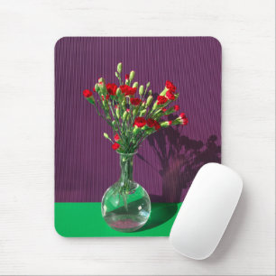 Blumen Red Caranet Bouquet Mousepad