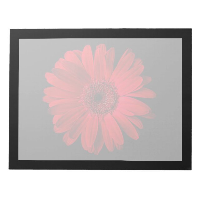 Blumen | Red Gerbera Daisy Notizblock (Vorderseite)