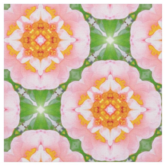 Blumen-Retro-Muster Stoff (Nahaufnahme)