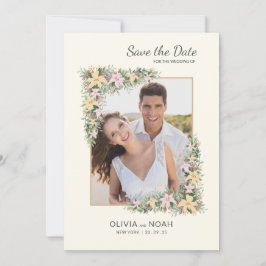 Blumen-Romantik-Foto-Save-the-Date-Karte Save The Date