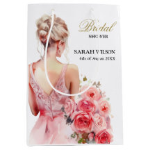 Blumen-Rosa-Aquarell-Brautkleid-Kollektion