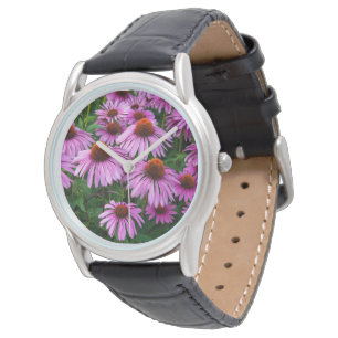 Blumen Rosa Blumengarten Armbanduhr